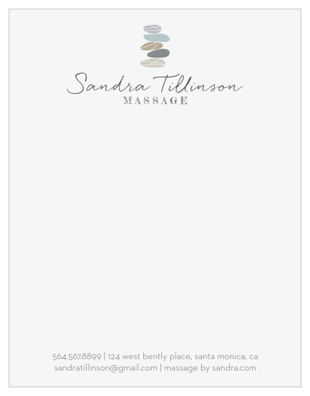 Balanced Stones Business Stationery