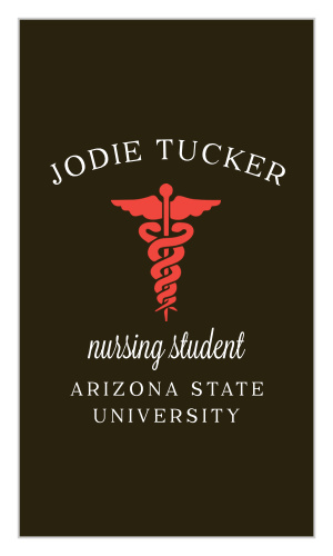 You will be sure to stand out with our clean-cut Nursing Student Business Cards. 