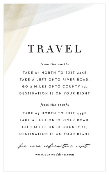 Luxe Watercolor Direction Cards