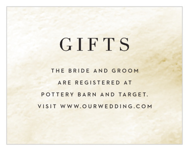 Luxe Watercolor Registry Cards