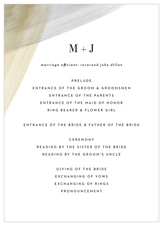 Ensure your guests catch every moment of your wedding with the Luxe Wedding Program! 