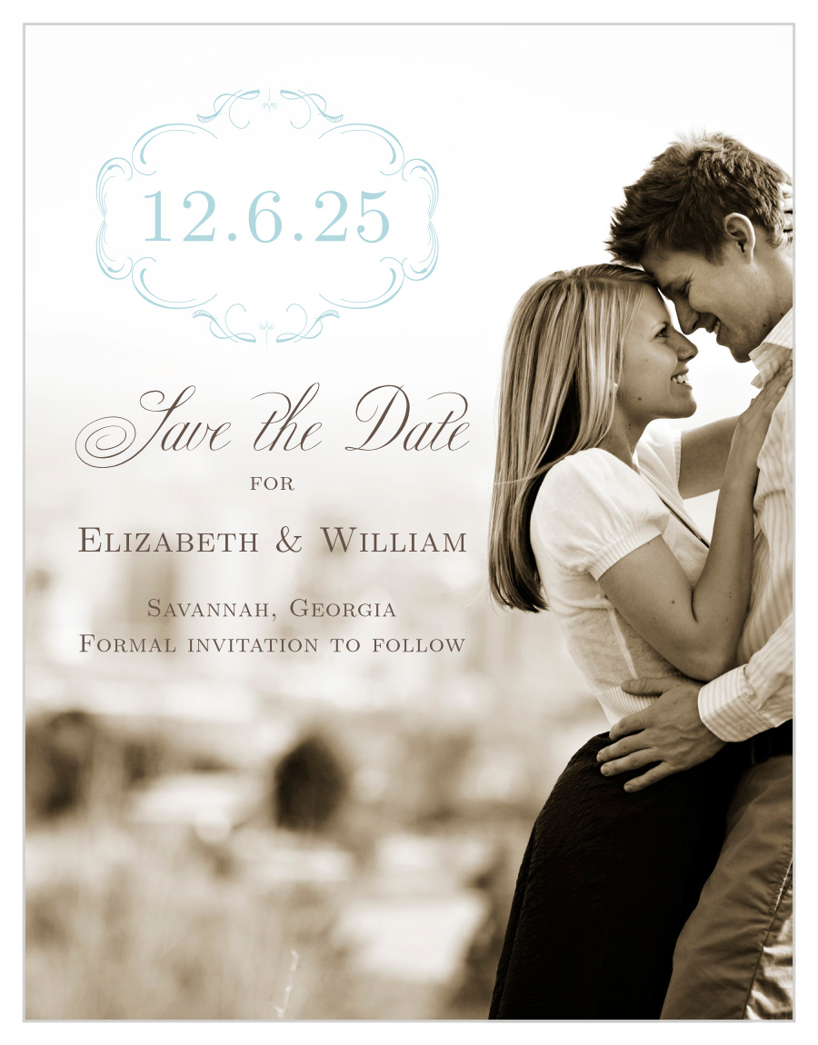 Flourish Charm Save the Date Magnets