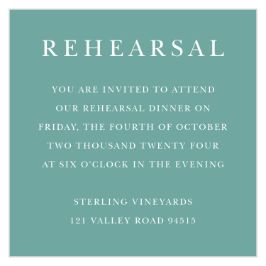 Mauve Medley Rehearsal Cards