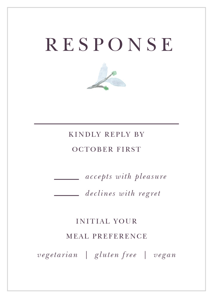 Mauve Medley Response Cards