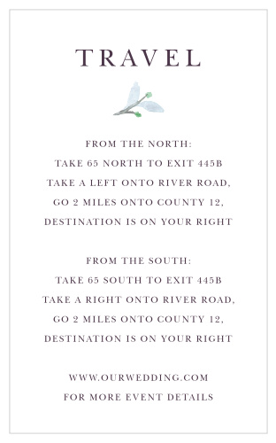 Mauve Medley Direction Cards