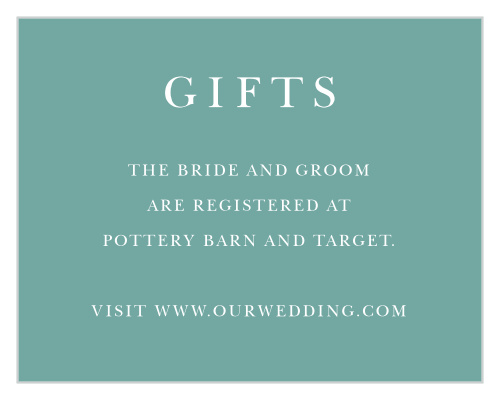 Mauve Medley Registry Cards