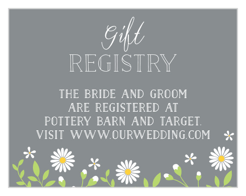 Daisy Frame Registry Cards