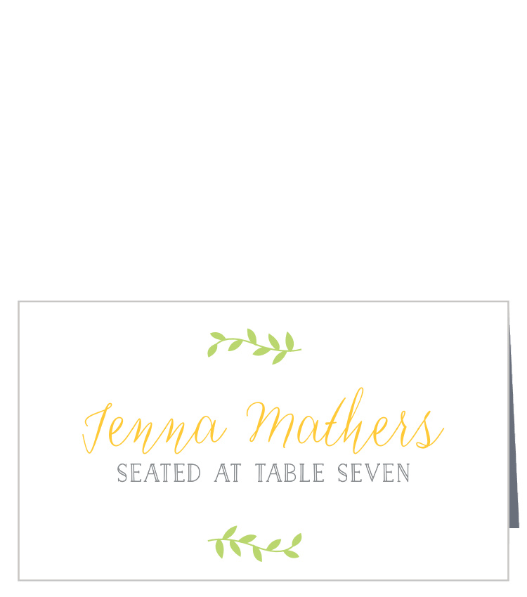 Daisy Frame Place Cards