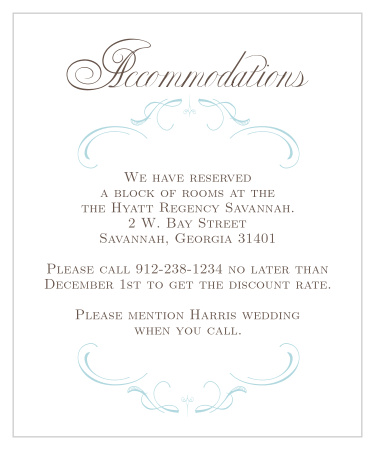 Flourish Charm Accommodation Cards
