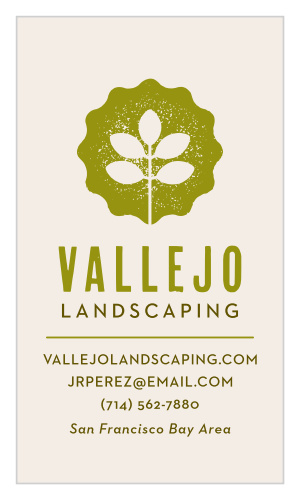 Textured Leaf Business Cards