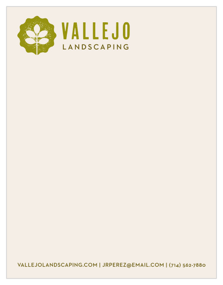 Textured Leaf Business Stationery