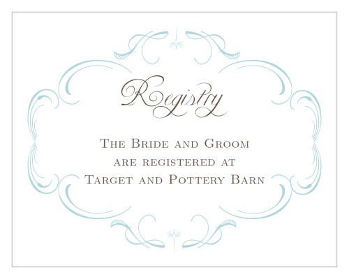 Flourish Charm Registry Cards