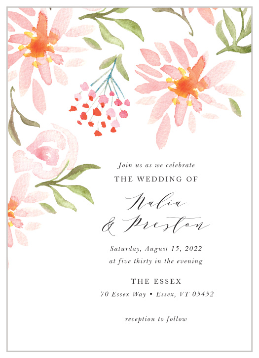 With our Daisy Festival Wedding Invitations, your guests will be sure to notice every detail!