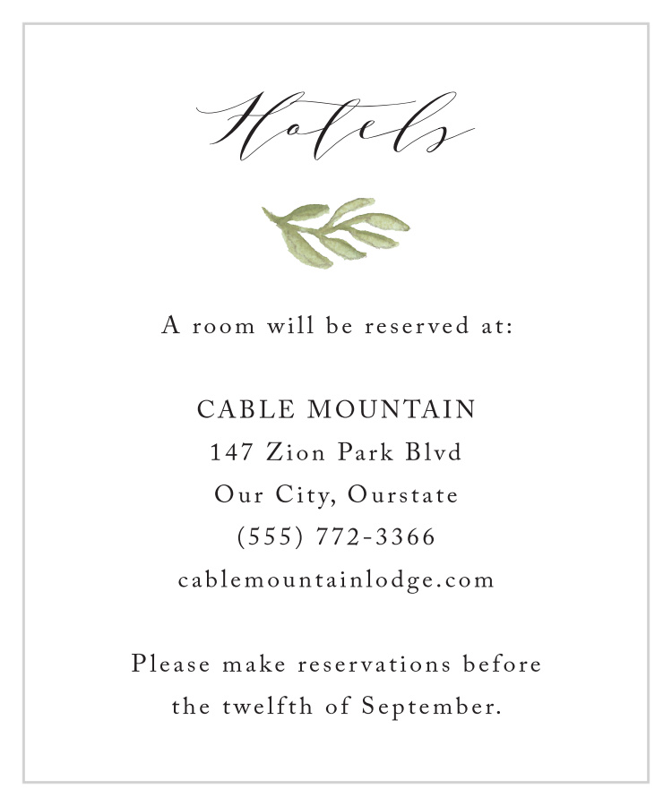 Daisy Festival Accommodation Cards