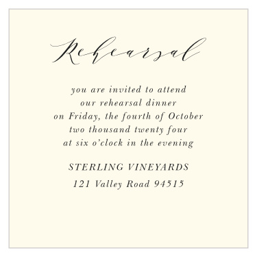 Gilded Leaf Rehearsal Cards