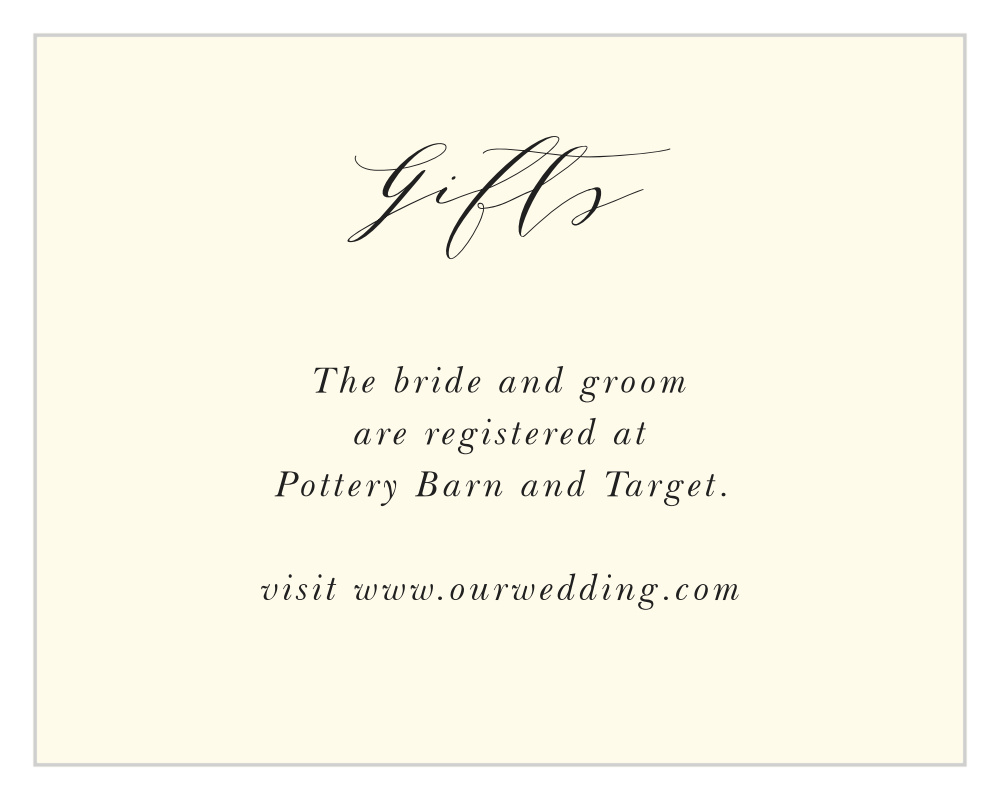 Gilded Leaf Registry Cards