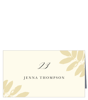 These Gilded Leaf Place Cards help your guests find their correct spot in the all the chaos of the wedding reception!  