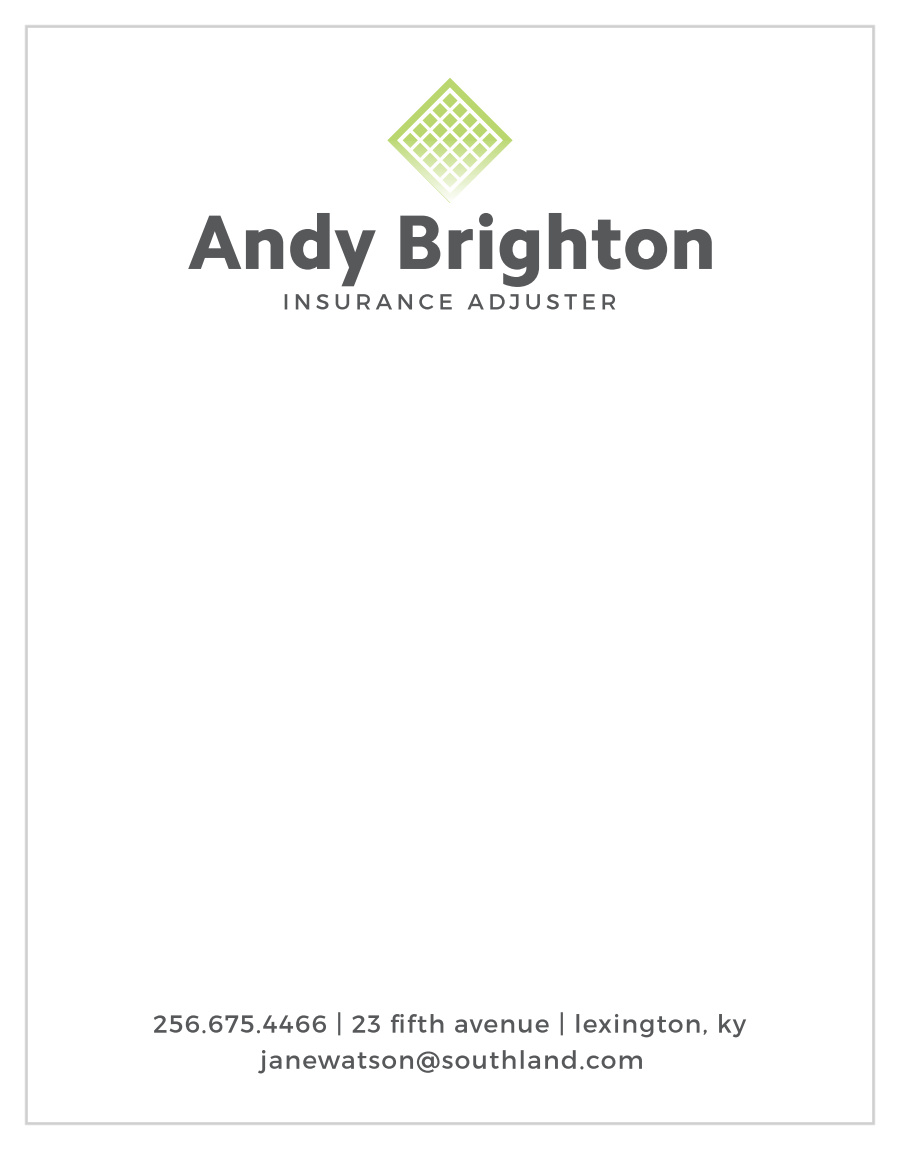 Bright Insurance Business Stationery