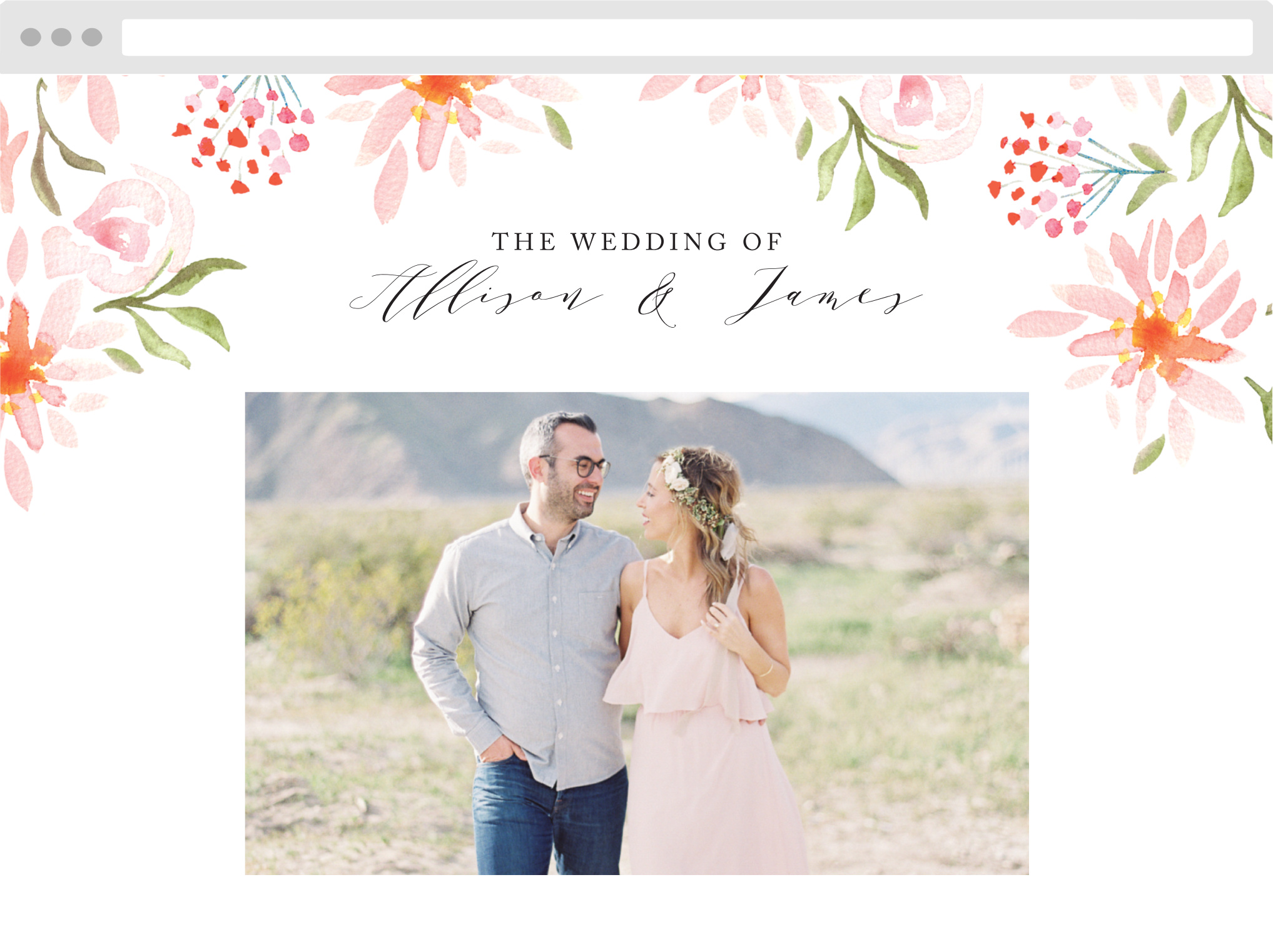 Daisy Festival Wedding Website