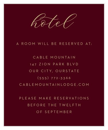 Redwood Forest Accommodation Cards