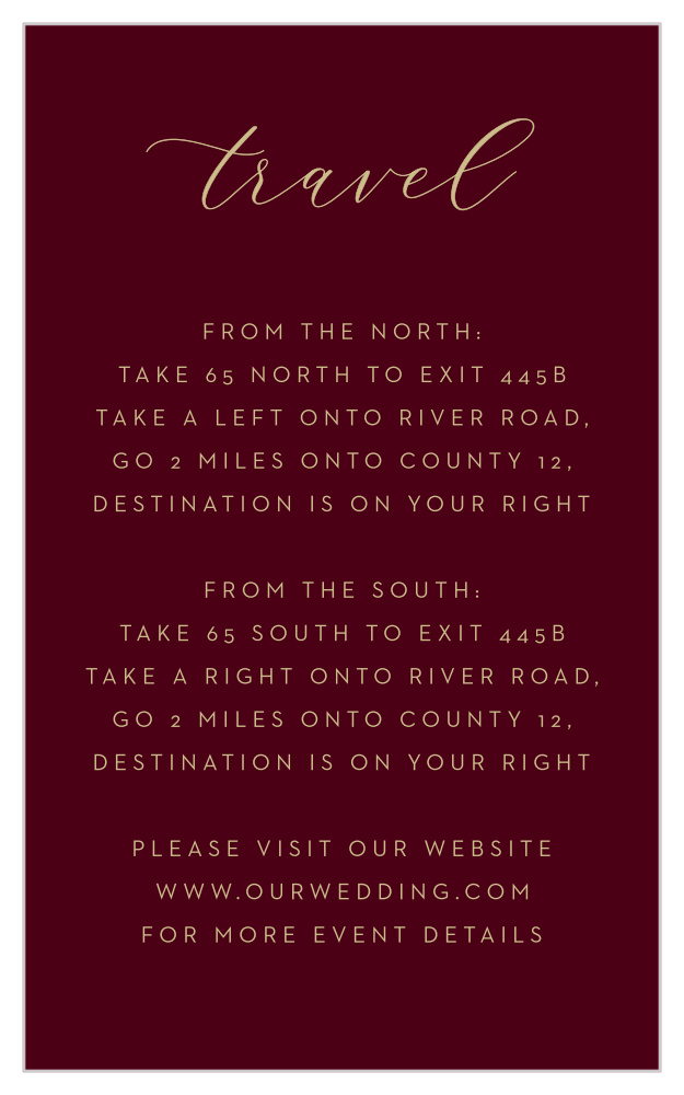 Redwood Forest Direction Cards