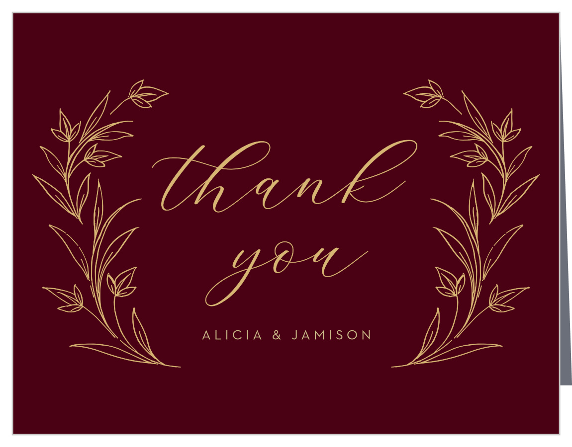 Redwood Forest Wedding Thank You Cards