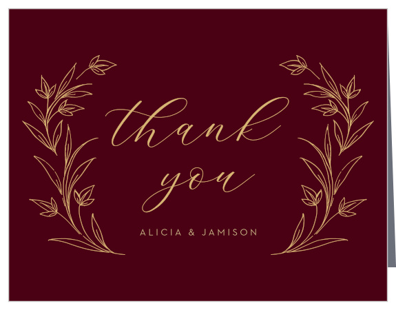 Redwood Forest Wedding Thank You Cards