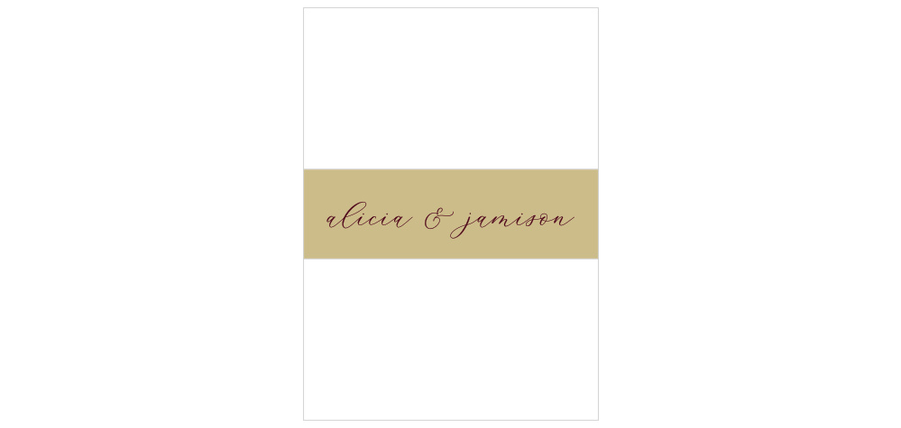 Redwood Forest Wedding Belly Bands