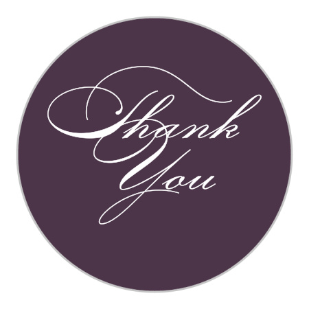 Lilac Wildflowers Wedding Stickers