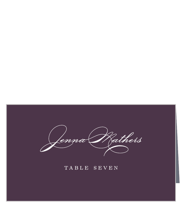 Lilac Wildflowers Place Cards