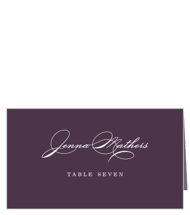 Lilac Wildflowers Place Cards