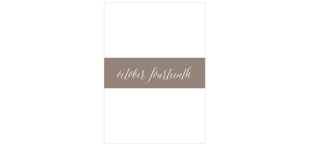 Wildflower Ampersand Wedding Belly Bands