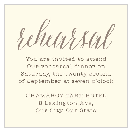Wildflower Ampersand Rehearsal Cards