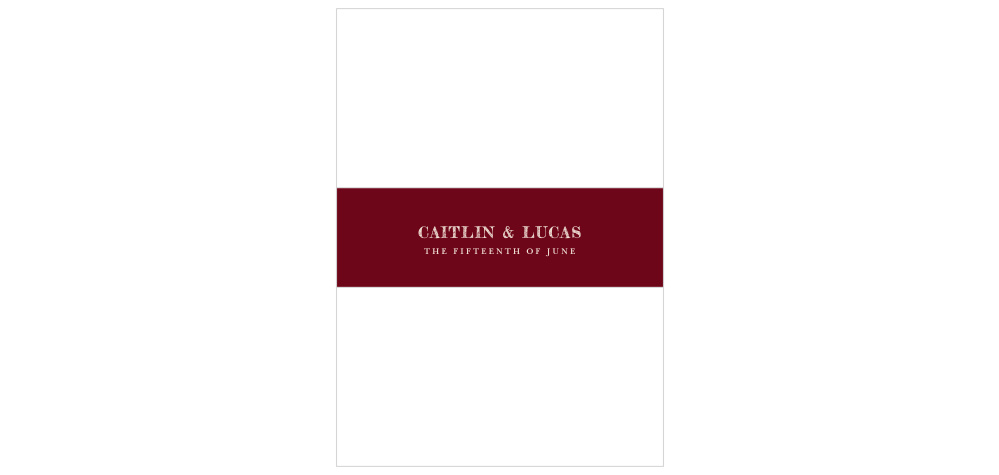 Leaves of Fall Wedding Belly Bands