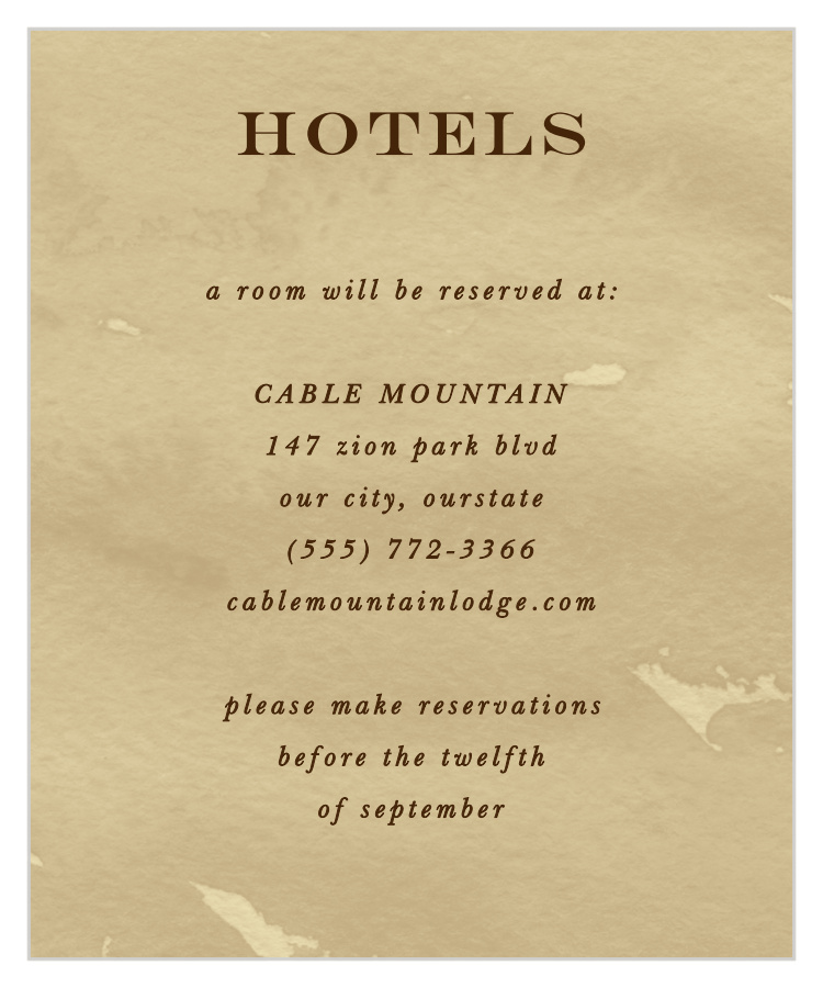 Leaves of Fall Accommodation Cards