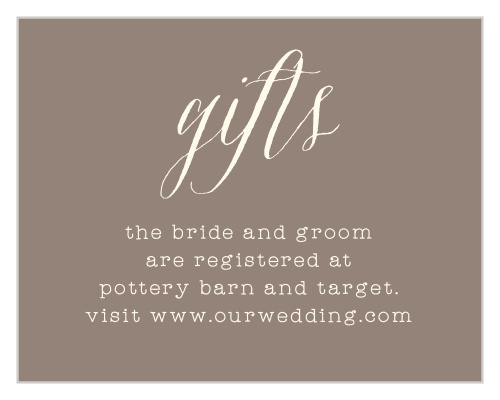 Wildflower Ampersand Registry Cards