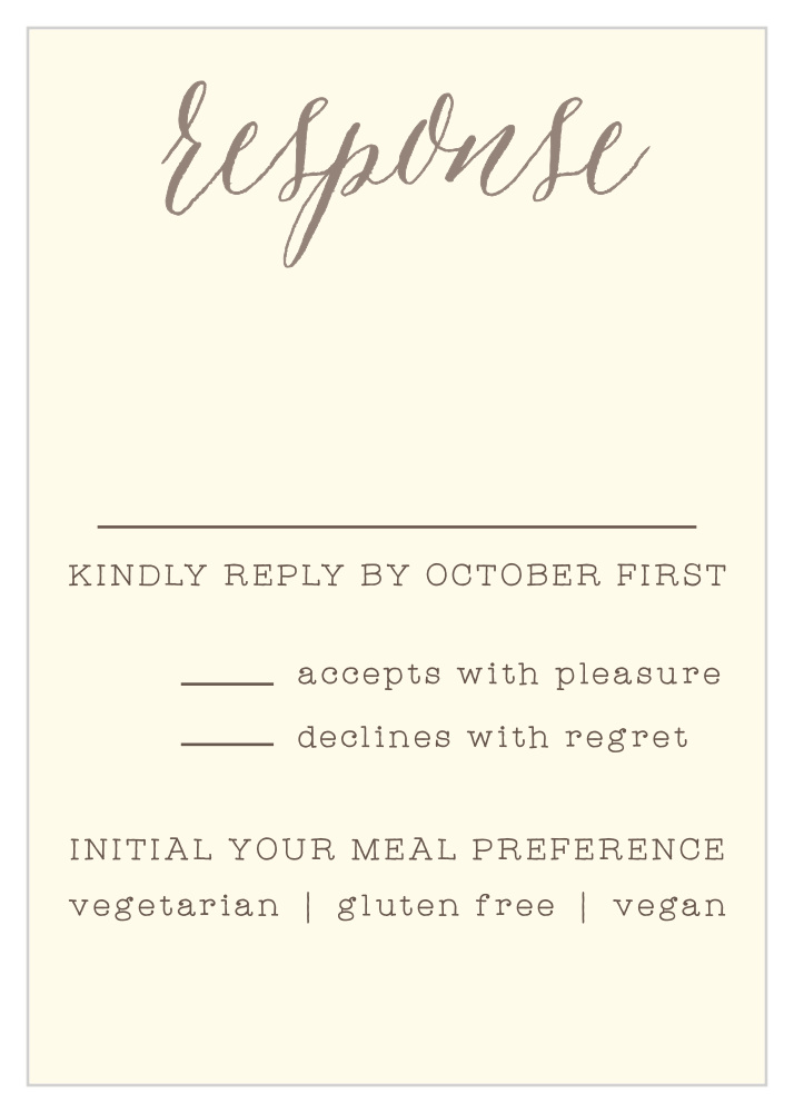 Wildflower Ampersand Response Cards