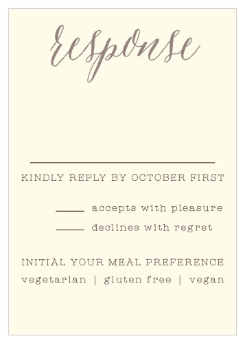 Wildflower Ampersand Response Cards