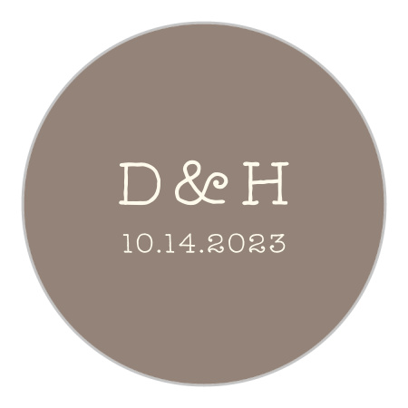 Wildflower Ampersand Wedding Stickers