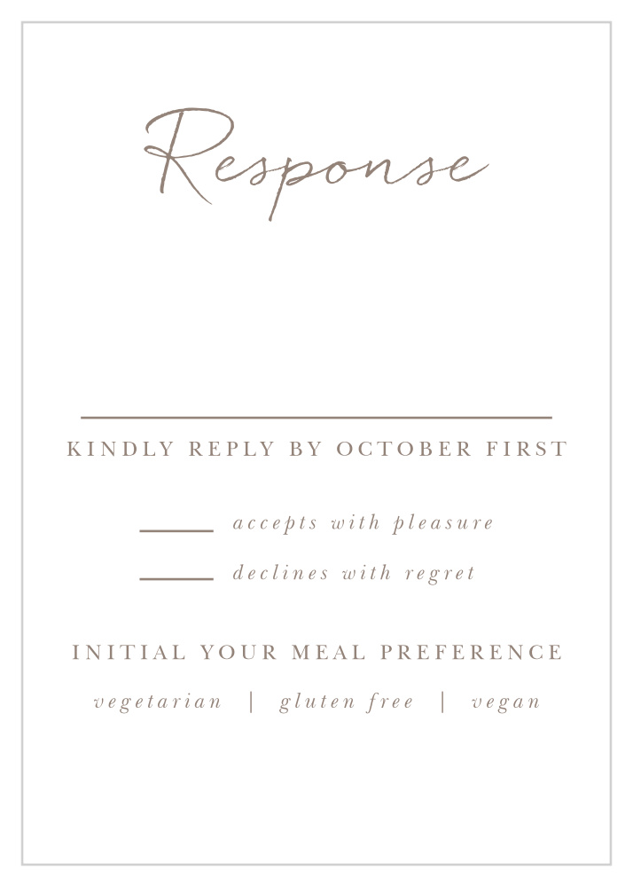 Watercolor Pines Response Cards