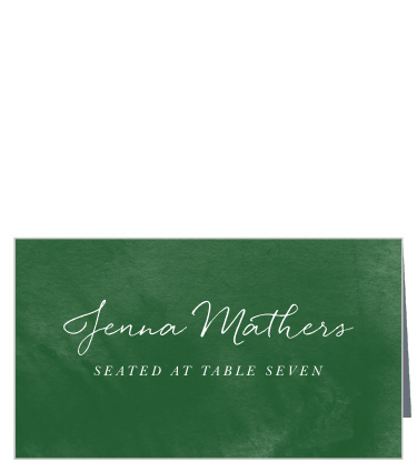Watercolor Pines Place Cards