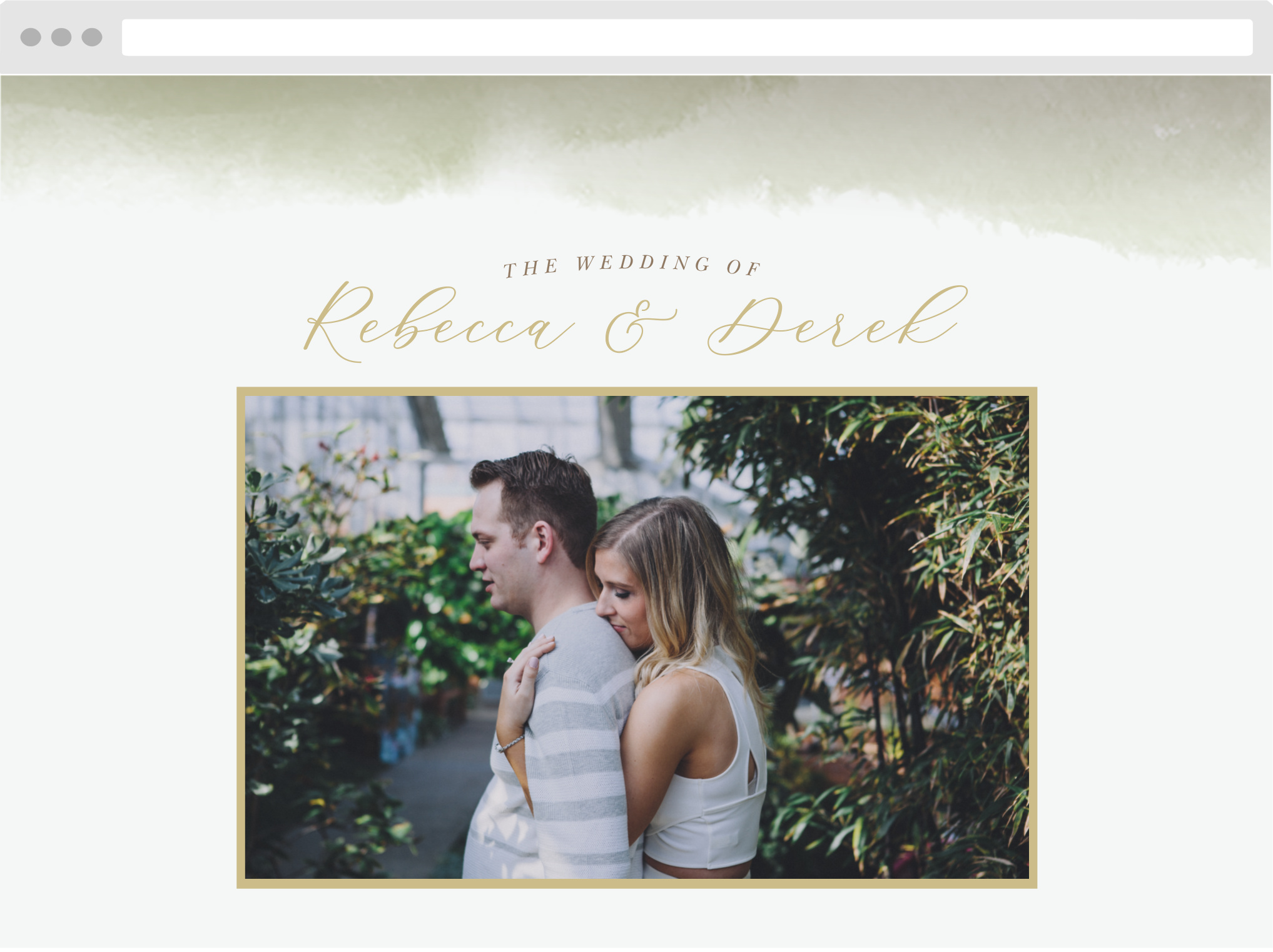 Moody Mountains Wedding Website