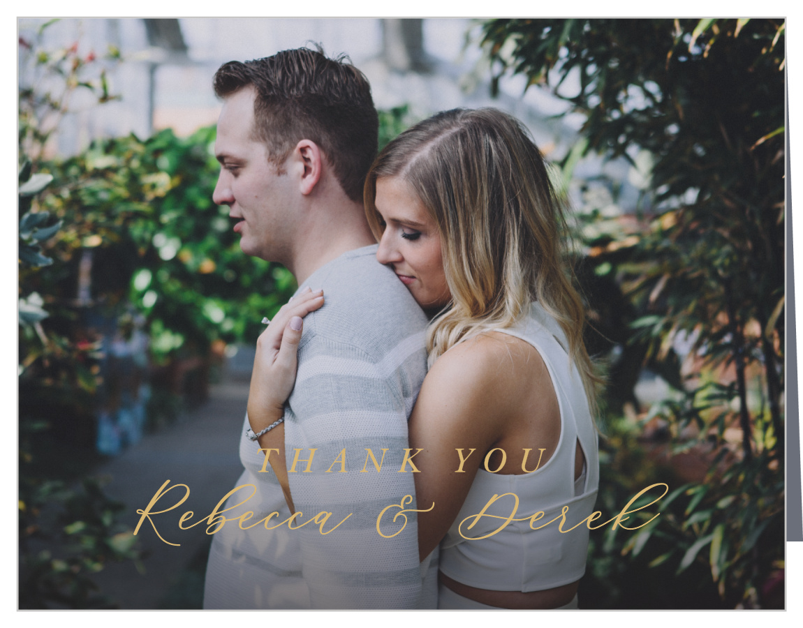 Moody Mountains Wedding Thank You Cards
