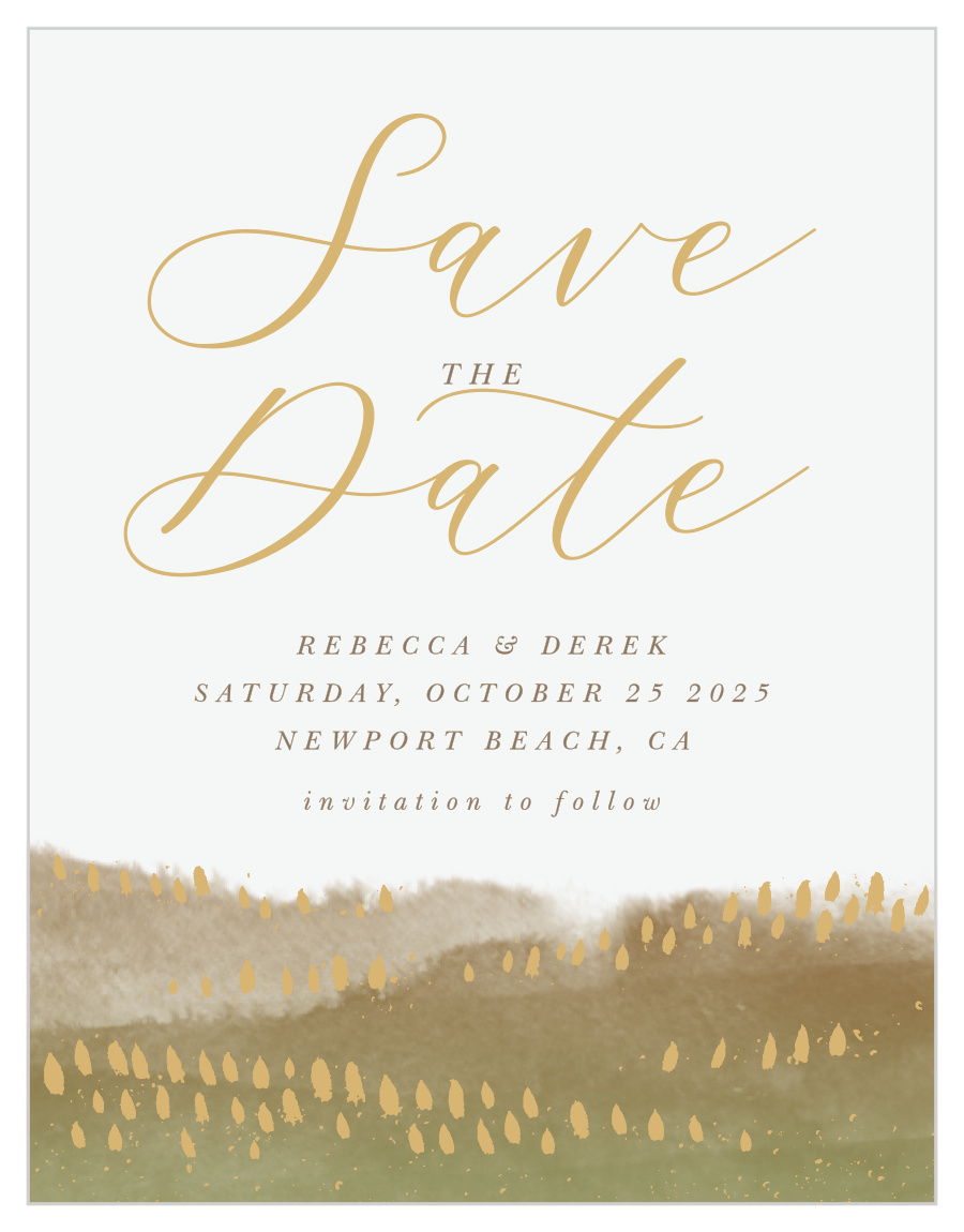 Moody Mountains Save the Date Magnets