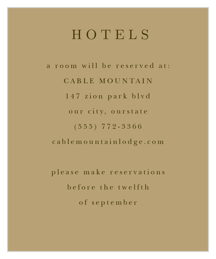 Mountain Wildflowers Accommodation Cards