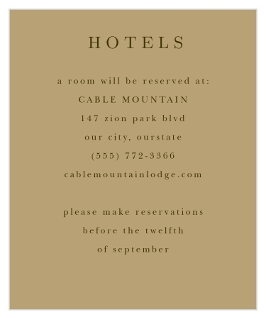 Mountain Wildflowers Accommodation Cards