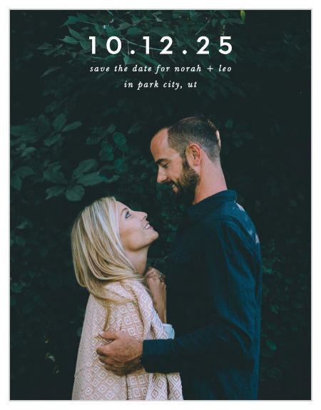Our Forest Watercolor Save-the-Date Magnets are simple but chic!