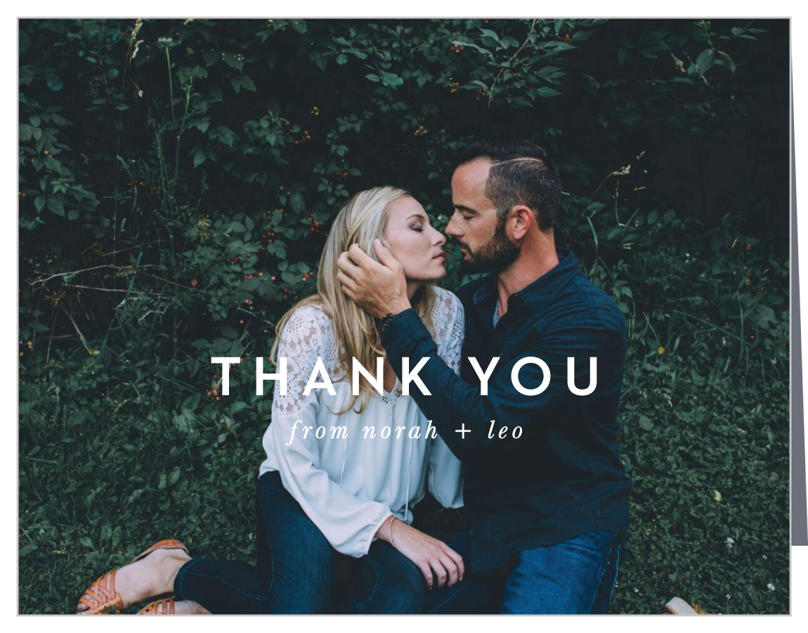 Forest Watercolor Wedding Thank You Cards