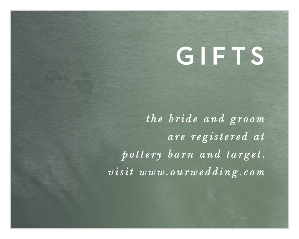 Forest Watercolor Registry Cards