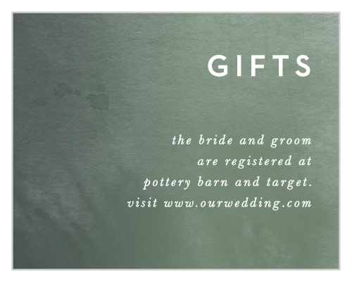 Forest Watercolor Registry Cards